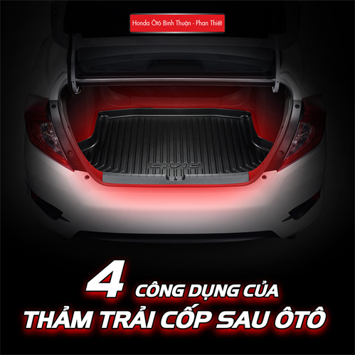 4 Công dụng hữu ích của trải cốp sau ôtô